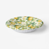 Mediterrane citroenbloesems Citrus Papieren Kommen (Gebogen)