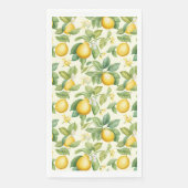 Mediterrane citroenbloesems Citrus Servet (Voorkant)