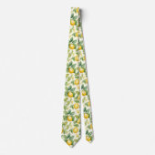Mediterrane citroenbloesems Citrus Stropdas (Voorkant)