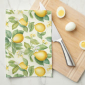 Mediterrane citroenbloesems Citrus Theedoek (Quarter Fold)