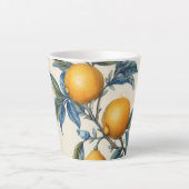 Mediterrane citroenboomgaard latte mok (Voorkant)