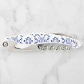 Mediterrane citroenen blauw mozaïek Tegel bruiloft Kurkentrekker (Voorkant)