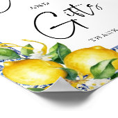 Mediterrane citroenen bruidsdouche kaarten en cade poster (Hoek)