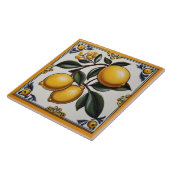 Mediterrane citroenen -  citrusvrucht tegeltje (Zijkant)
