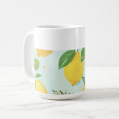 Mediterrane citroenen en olijven keuken koffie Mok (Voorkant links)