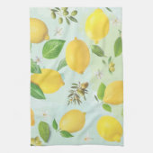 Mediterrane citroenen en olijven keukenhanddoek (Verticaal)