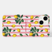 Mediterrane citroenen met roze strepen naam Case-Mate iPhone case (Achterkant (horizontaal))