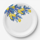 Mediterrane-citroenen- Papieren Bordje (Voorkant)