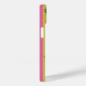 Mediterrane citroenen roze gele strepen naam Case-Mate iPhone case (Achterkant / Rechts)