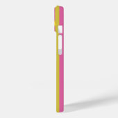 Mediterrane citroenen roze gele strepen naam Case-Mate iPhone case (Achterkant / Links)