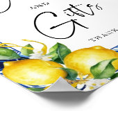 Mediterrane citroenen Vrijgezellenfeest Kaarten en Poster (Hoek)