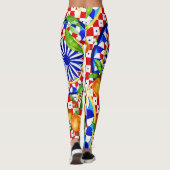 Mediterrane Citrus & Dolce Tegel Leggings (Achterkant)