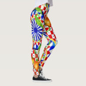 Mediterrane Citrus & Dolce Tegel Leggings (Rechts)