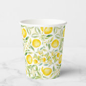 Mediterrane citruscitroen Tegels Papieren Bekers (Rechts)