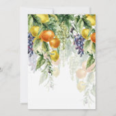 Mediterrane Citrustuin Bruidsdouche Kaart (Achterkant)
