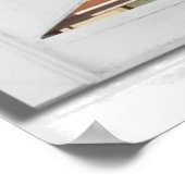 Mediterrane City Uitzicht Fake Window Poster (Hoek)