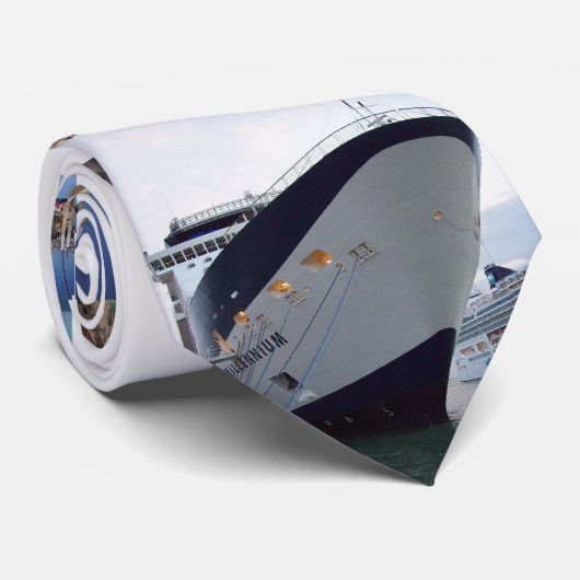 Mediterrane cruise stropdas (Opgerold)