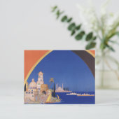 Mediterrane cruises Ship Line Vintage Travel Briefkaart (Staand voorkant)