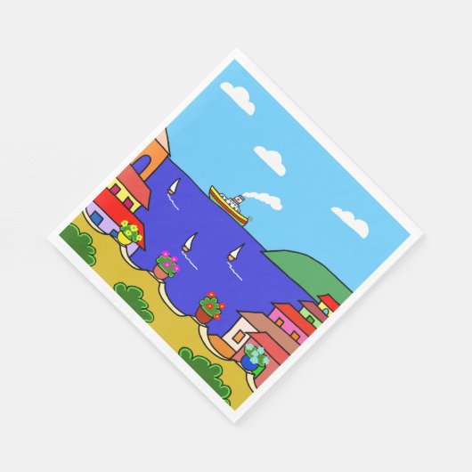 Mediterrane feestdag servetten (Hoek)