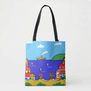 Mediterrane feestdag tote bag