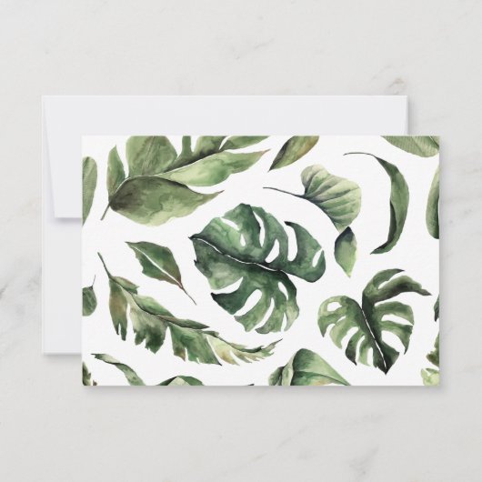 Mediterrane florale tegels Dank u wel! Bedankkaart (Achterkant)