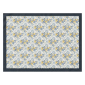 Mediterrane gele citroenen marineblauwe tegels tafelkleed (Voorkant (Horizontaal))