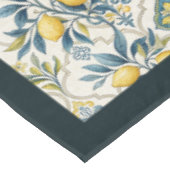 Mediterrane gele citroenen marineblauwe tegels tafelkleed (Gekanteld)