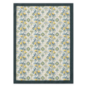 Mediterrane gele citroenen marineblauwe tegels tafelkleed (Voorkant)