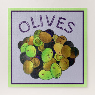 Mediterrane Gemengde Olijven Grieks voedsel Kalama Legpuzzel