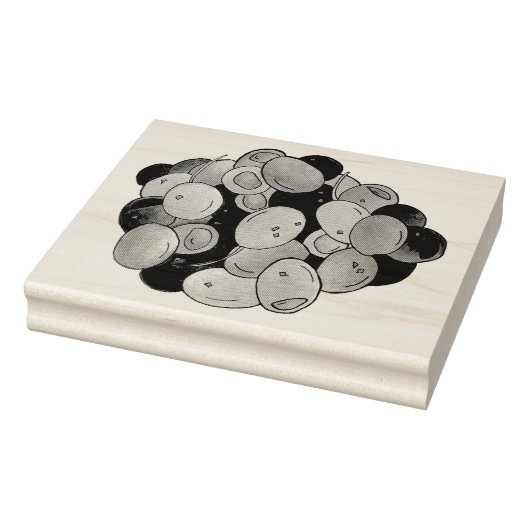 Mediterrane Gemengde Olijven Grieks voedsel Kalama Rubberstempel (Stempel)