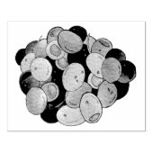 Mediterrane Gemengde Olijven Grieks voedsel Kalama Rubberstempel (Afrduk)