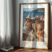  mediterrane glamour Classic boottocht Poster