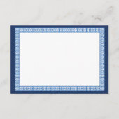 Mediterrane Grieks-kaartje voor een bruiloft Informatiekaartje (Voorkant)