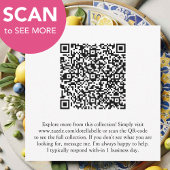 Mediterrane Huwelijkswebsite RSVP-Kaart QR Code Kaart