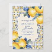 Mediterrane Italiaanse Tegel en Vrijgezellenfeest  Kaart (Voorkant)