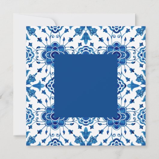 Mediterrane Italië Blauwe Kabeljauw Grieks Vrijgez Kaart (Achterkant)