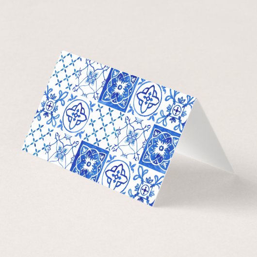 Mediterrane Italië Floral Pink Place Cards Kaart (Achterkant)