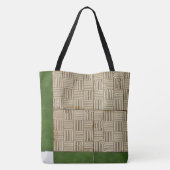 Mediterrane keramische tegels Foto van elke tekst Tote Bag (Achterkant)