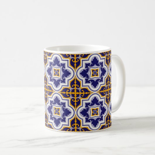 Mediterrane Keukenpatroon Koffiemok (Voorkant rechts)