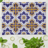 Mediterrane Keukenpatroon Theedoek (Gevouwen)