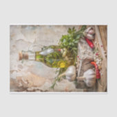 Mediterrane kruiden geïnfundeerde olie ontkoppelin tissuepapier (Voorkant)