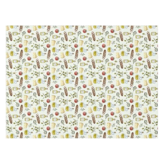 Mediterrane Küche- kulinarische Tafelkleed (Voorkant (Horizontaal))