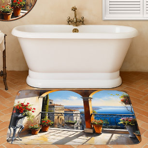 Mediterrane kust Italiaans balkon Badmat