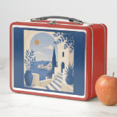 Mediterrane kustboog Navy Blue Lunchbox (In situ)