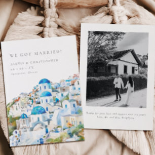 Mediterrane landschapsfoto ontwikkeling aankondiging