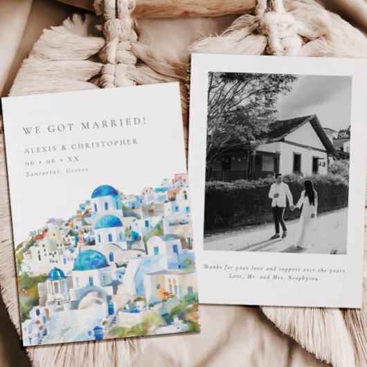 Mediterrane landschapsfoto ontwikkeling aankondiging