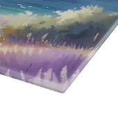 Mediterrane Lavendelkust met zeilboten Snijplank (Hoek)