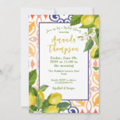 Mediterrane Lemon Haar hoofdpleister Vrijgezellenf Kaart (Voorkant)