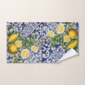 Mediterrane Lemons Summer Portugese Tegels Bad Handdoek (Handdoek)