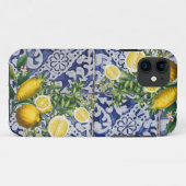Mediterrane Lemons Summer Portugese Tegels Case-Mate iPhone Case (Achterkant (horizontaal))